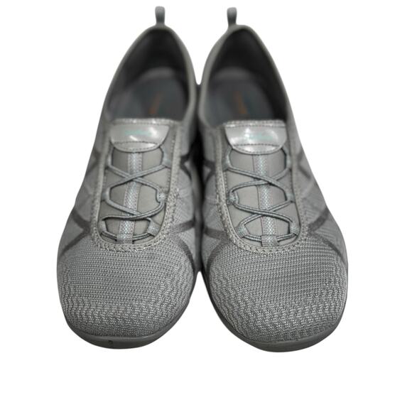 Skechers Women's Casual Breathe-Easy-A-Look Mary Jane Flat Size 11 Gray - Picture 8 of 14
